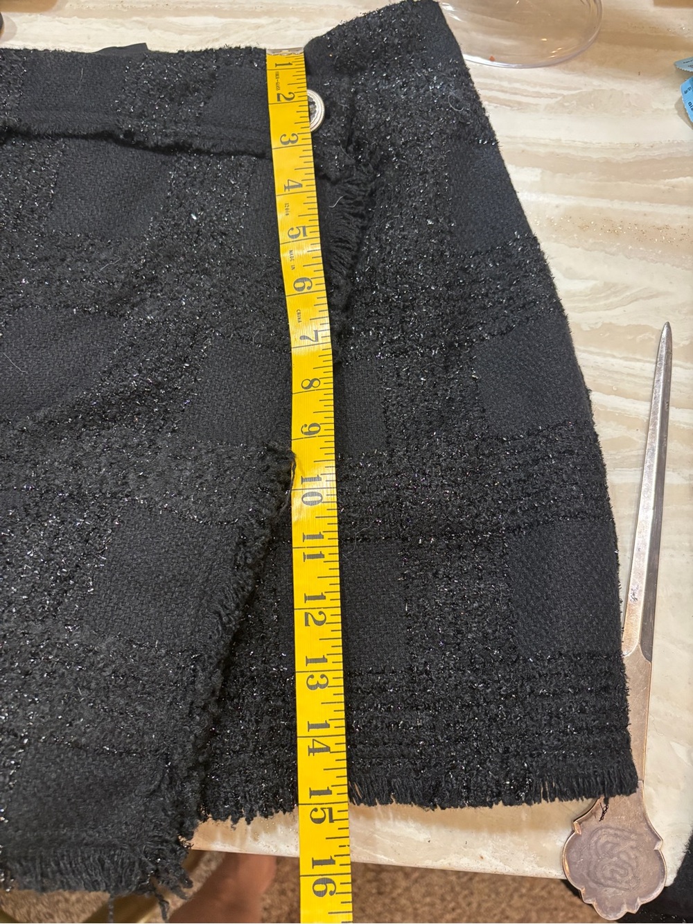 House of Harlow 1960 Black Tweed Jacket and Skort Set. Size Medium - Picture 8 of 10